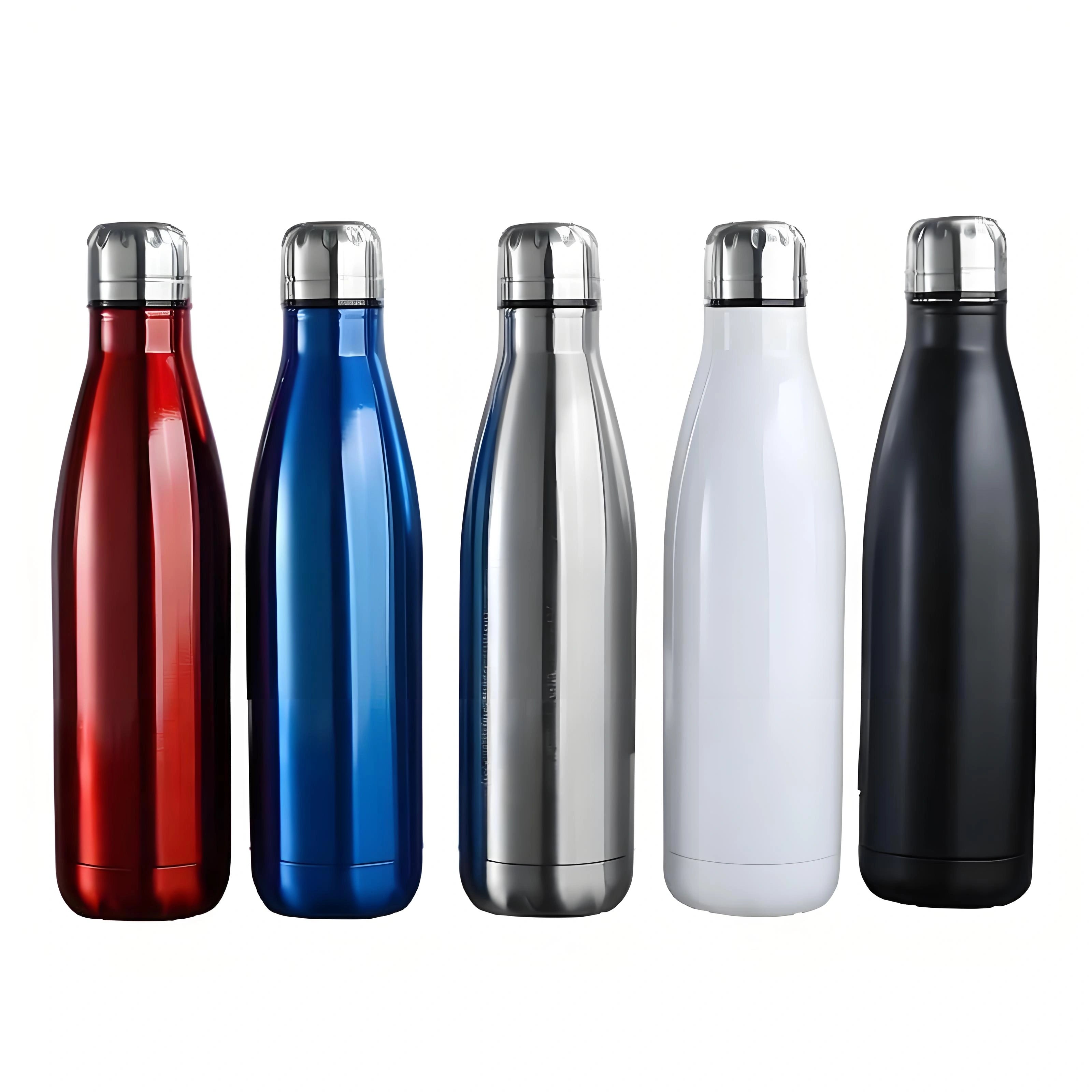 Stainless Steel Sports Water Bottle Cola Shaped Vacuum Insulated Mug.